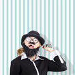 Old fashioned sales service with a smile