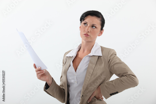 Photo: Pensive woman Pensive woman
