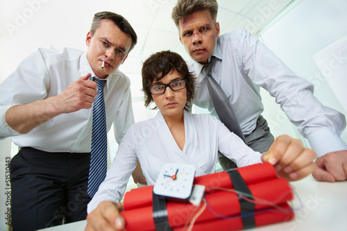 Photo: Business terrorists Business terrorists