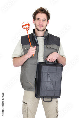 Photo: tiler posing tiler posing