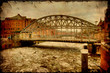 Retroplakat - Hamburger Brücke
