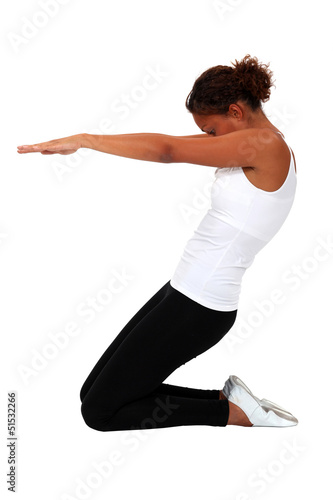 Photo: A yoga position A yoga position