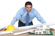 An architect in his office.