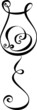 Stylized wine glass