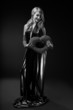 Photo: B and W Glamour portrait of blond woman B and W Glamour portrait of blond woman