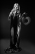 Photo: B and W Glamour portrait of blond woman B and W Glamour portrait of blond woman