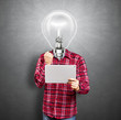 Lamp Head Man With Touch Pad