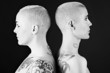 beautiful women with short hair and tattoos