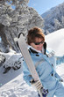Photo: Older woman skier Older woman skier