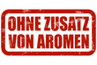Grunge Stempel rot OHNE ZUSATZ VON AROMEN