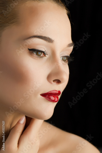 Photo: Portrait of a beautiful female model Portrait of a beautiful female model