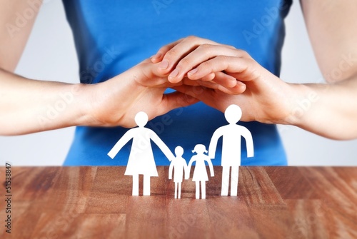 Photo: protecting a family protecting a family