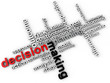 Decision making word cloud