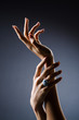Photo: Engagement ring on the hand Engagement ring on the hand
