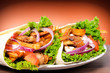Gyros on plate