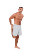 Photo: Muscular man doing gymnastics Muscular man doing gymnastics