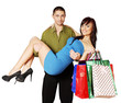 man holding a woman
