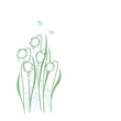 Weiße Glockenblüten