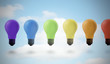 Colored light bulbs