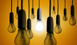 Light bulb glowing