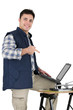 Photo: Tiler embracing technology Tiler embracing technology