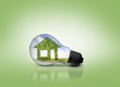 House inside a light bulb