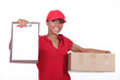 Delivery woman.