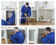 Photo: Collage of carpenter working Collage of carpenter working