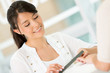 Woman doing nails