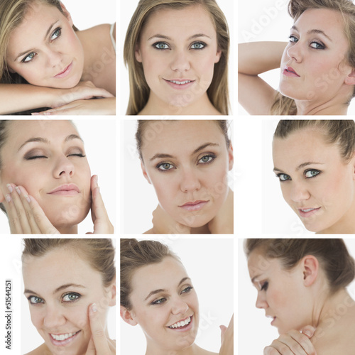 Photo: Collage of blonde woman Collage of blonde woman