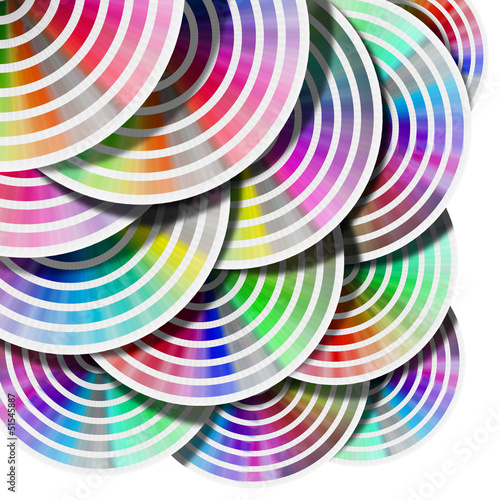 Illustration: Abstract Background Color Palette - Circles Abstract Background Color Palette - Circles