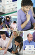 Photo: Montage of architects hard at work Montage of architects hard at work