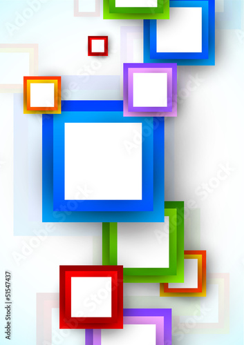 Vector: Background with colorful squares Background with colorful squares