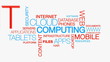 Cloud Computing word cloud text animation