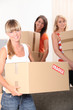 Girls charged with cardboard