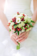 bridal bouquet in hands