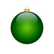 grüne weihnachtskugel