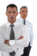 Two confident businessmen