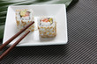 Small portion of sushi