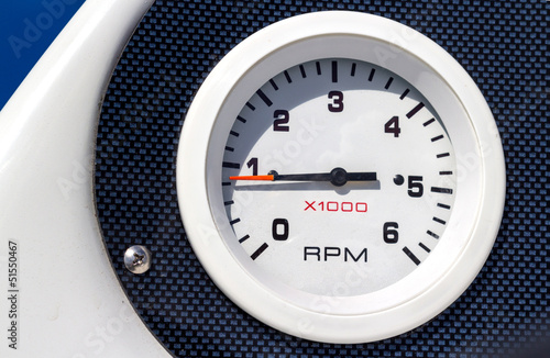Photo: RPM boat gauge RPM boat gauge