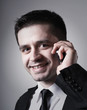  young businessman using smart phone
