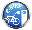 eBike Ladestation Button blau