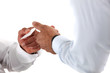Photo: Two businessman exchanging cards. Two businessman exchanging cards.