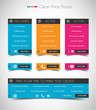 Web price shop panel with space for text and buy now button