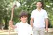 Photo: Father and son walking Father and son walking