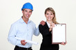 Architect and assistant