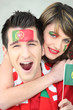 Two Portugal fans