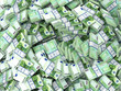 Euro. Background from packs off money.