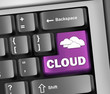 Keyboard Illustration "Cloud Computing"
