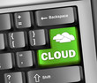 Keyboard Illustration "Cloud Computing"